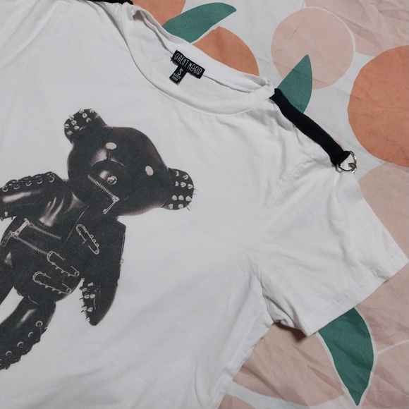 Current Mood Dolls Kill goth teddy bear bondage t shirt size small - Picture 6 of 8
